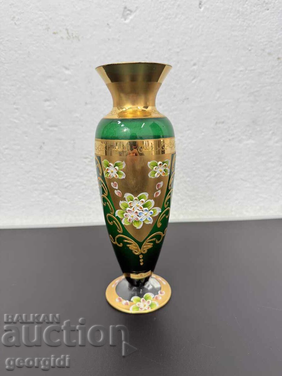 Bohemian glass vase in "Victorian" style. No. 7600 Bohemian glass vase in "Victorian" style. No. 7600