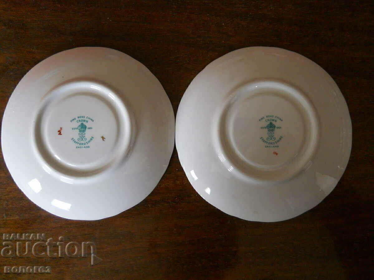 Πορσελάνινες πιατέλες "Crown Staffordshire" - Αγγλία με τιμή 45.00 BGN | € 23.01