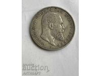 Germany Silver Coin 5 Marks 1900 Württemberg Silver