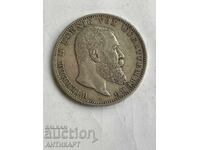 Germany Silver Coin 5 Marks 1907 Württemberg Silver