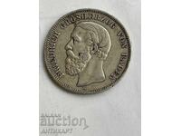 Germany Silver Coin 5 Marks 1898 Friedrich Baden Silver