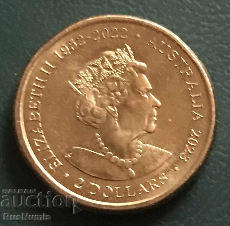 Australia. 2 Dollars 2023. Women's National Football Team with price 23.00 BGN | € 11.76 Australia. 2 Dollars 2023. Women's National Football Team with price 23.00 BGN | € 11.76