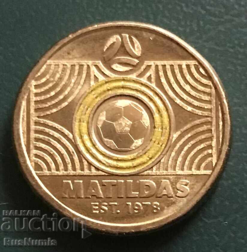 Australia. 2 Dollars 2023. Women's National Football Team Australia. 2 Dollars 2023. Women's National Football Team