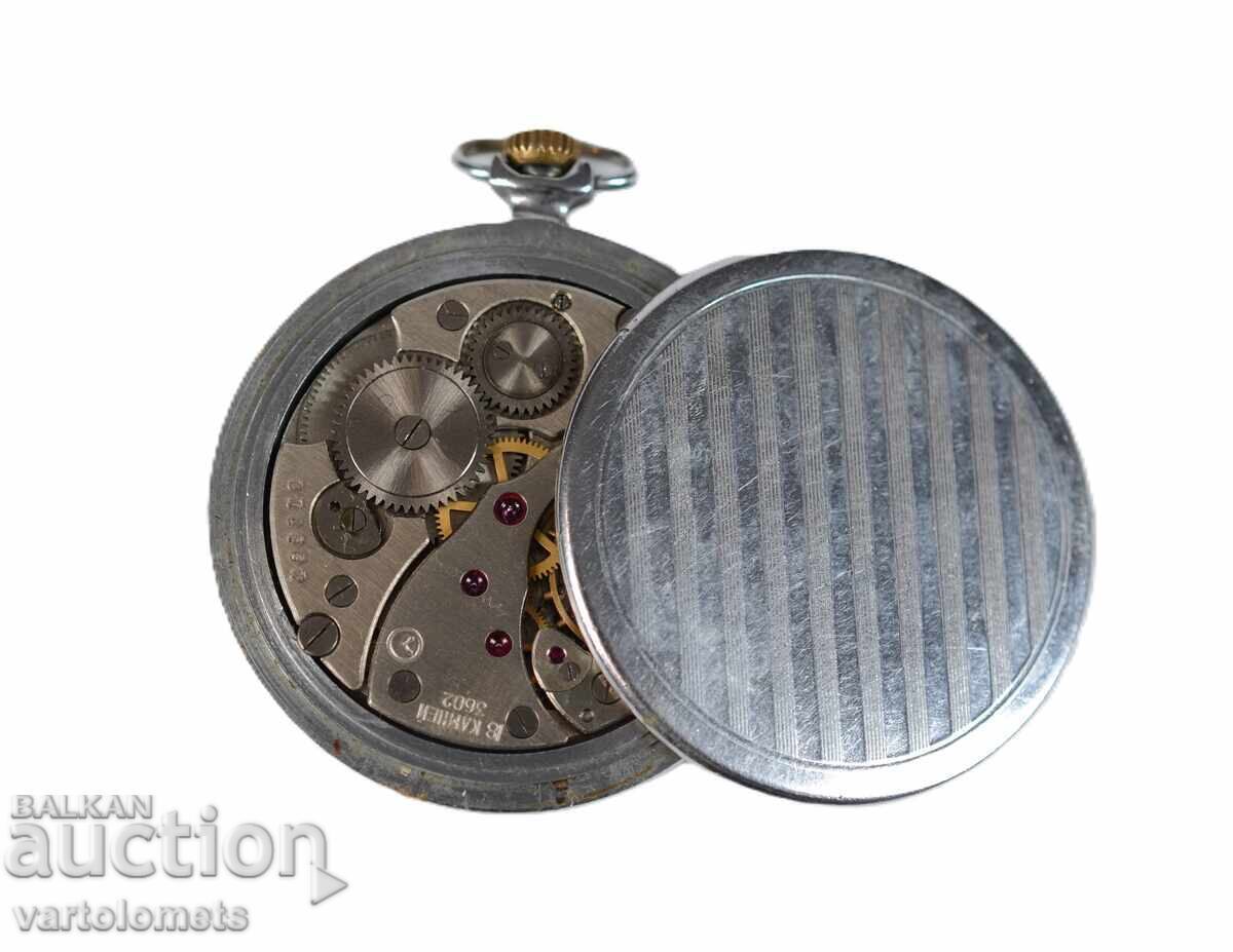 Доставка на Джобен часовник МОЛНИЯ MOLNIJA 18 камъка - не работи Доставка на Джобен часовник МОЛНИЯ MOLNIJA 18 камъка - не работи