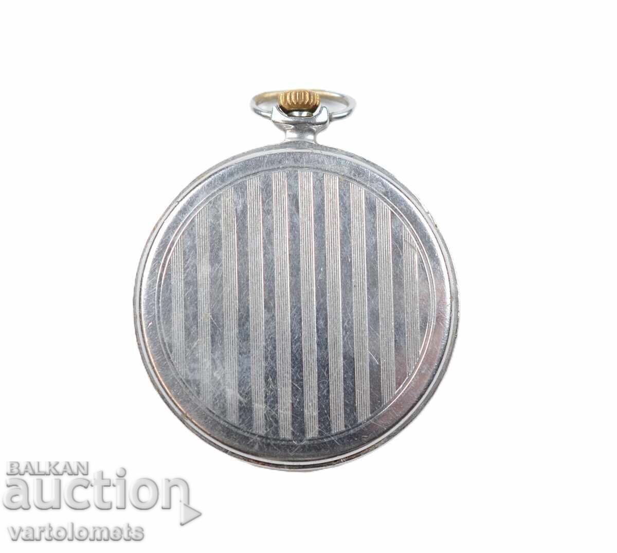 Джобен часовник МОЛНИЯ MOLNIJA 18 камъка - не работи - 5 Джобен часовник МОЛНИЯ MOLNIJA 18 камъка - не работи - 5