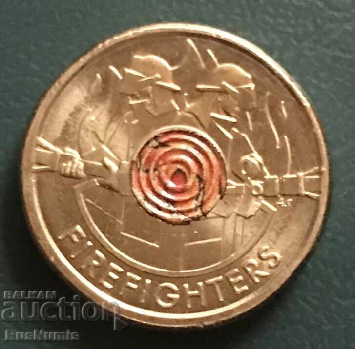 Australia. 2 Dollars 2020. Australian Firefighters