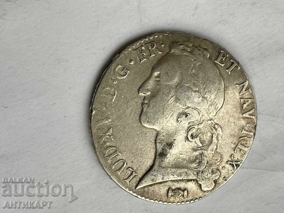 Delivery of France Silver Coin Écu Ludovic XV 1767