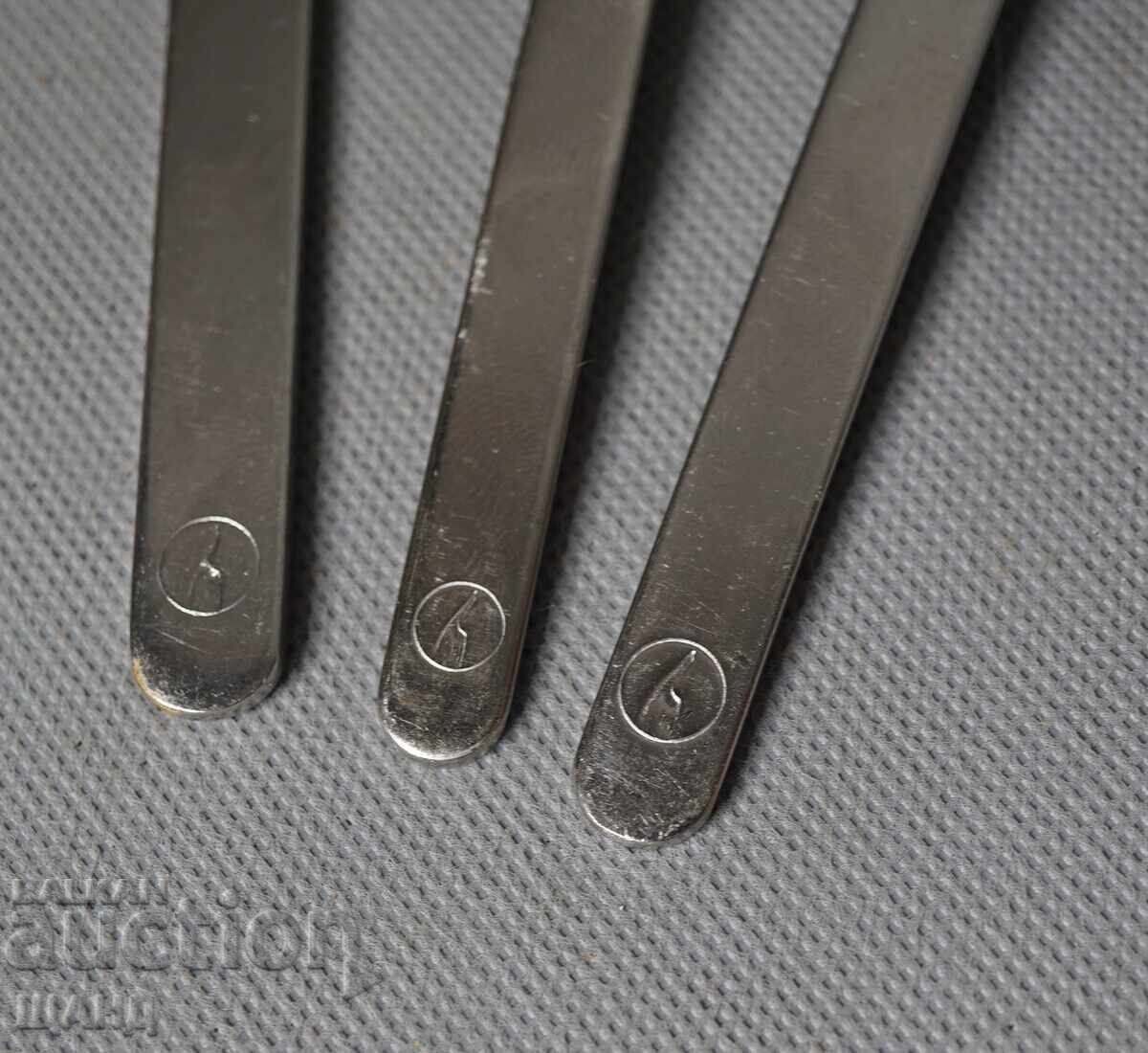 Lufthansa Aircraft Cutlery Set Fork, Spoon, Knife with price 10.35 BGN | € 5.29 Lufthansa Aircraft Cutlery Set Fork, Spoon, Knife with price 10.35 BGN | € 5.29