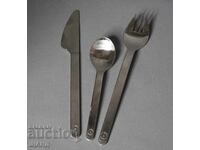 Lufthansa Set de tacâmuri de avion furculiță, lingură, cuțit