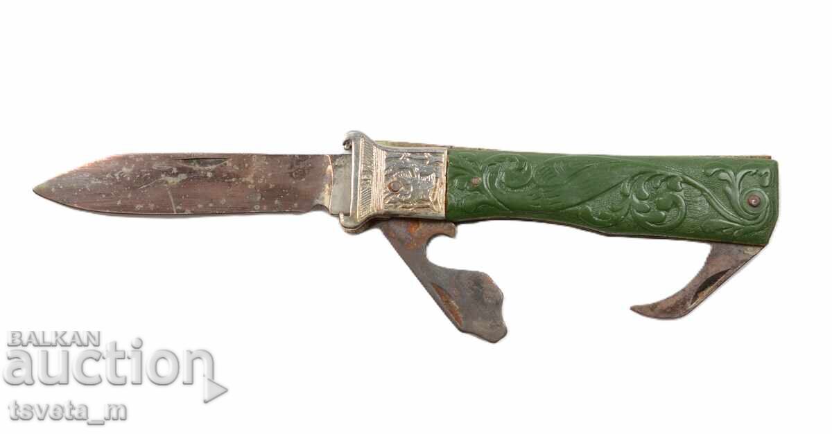 Licitație Briceag pliabil cu 3 instrumente URSS Licitație Briceag pliabil cu 3 instrumente URSS