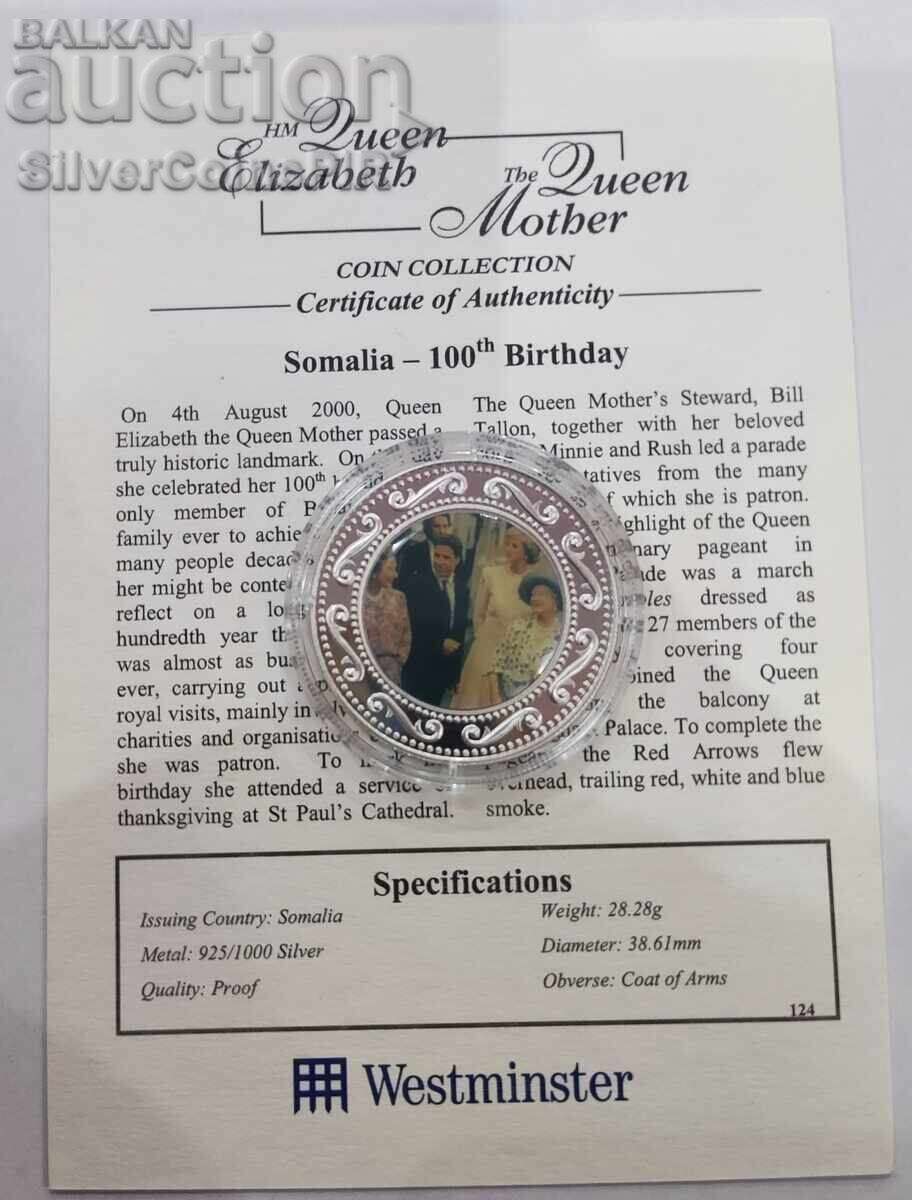 Delivery of Silver 1$ The Life of the Queen Mother 2002 Somalia Delivery of Silver 1$ The Life of the Queen Mother 2002 Somalia