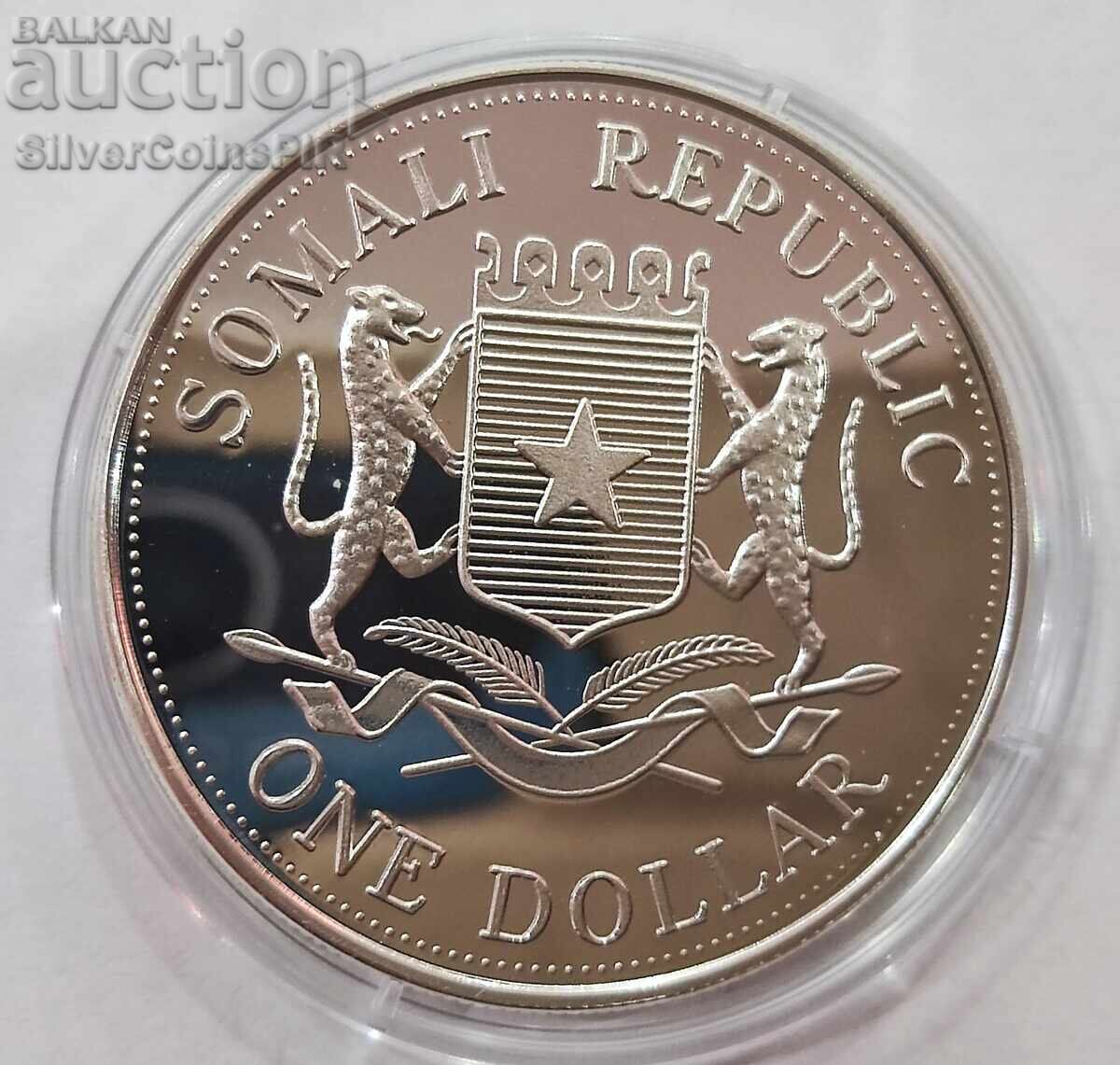 Delivery of Silver 1$ The Life of the Queen Mother 2002 Somalia Delivery of Silver 1$ The Life of the Queen Mother 2002 Somalia