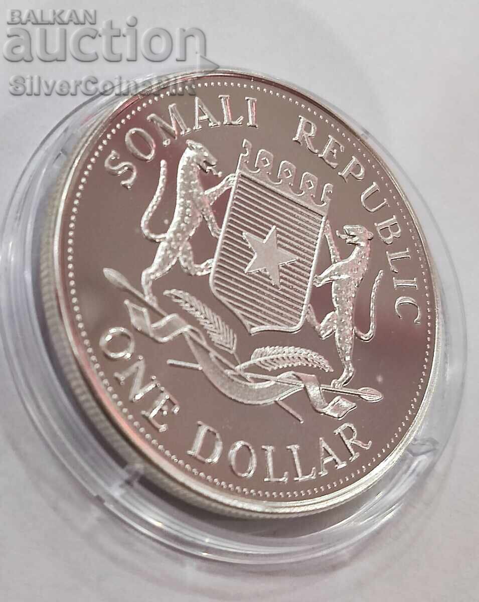 Silver 1$ The Life of the Queen Mother 2002 Somalia - 5 Silver 1$ The Life of the Queen Mother 2002 Somalia - 5