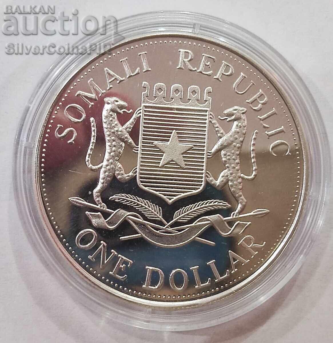 Auction Silver 1$ The Life of the Queen Mother 2002 Somalia Auction Silver 1$ The Life of the Queen Mother 2002 Somalia