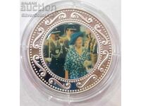 Silver 1$ The Life of the Queen Mother 2002 Somalia