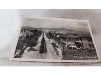 Carte poștală Hisarya Vedere generală 1958