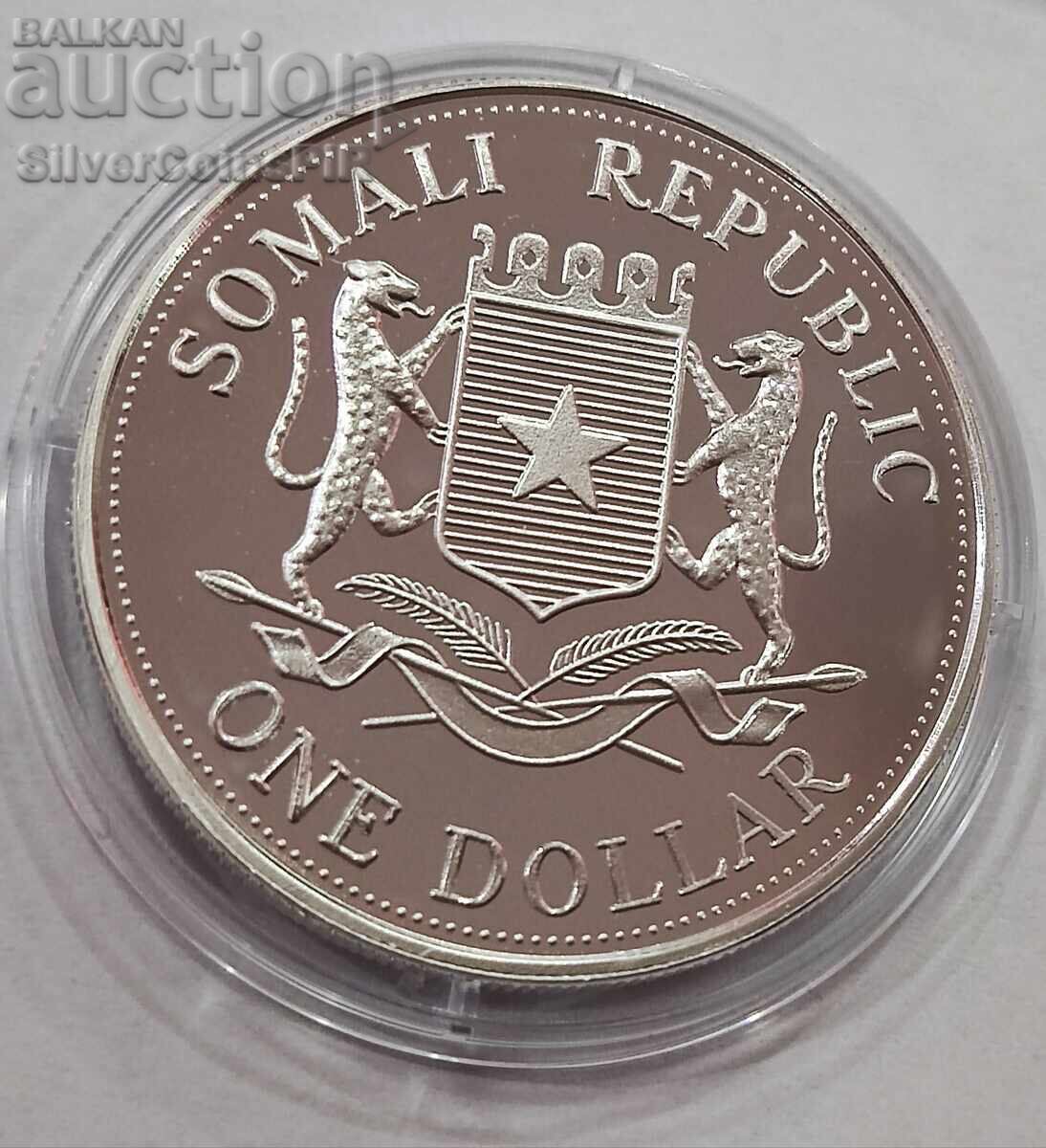 Сребро 1$ Животът на Кралицата Майка 2002 Сомалия - 5 Сребро 1$ Животът на Кралицата Майка 2002 Сомалия - 5