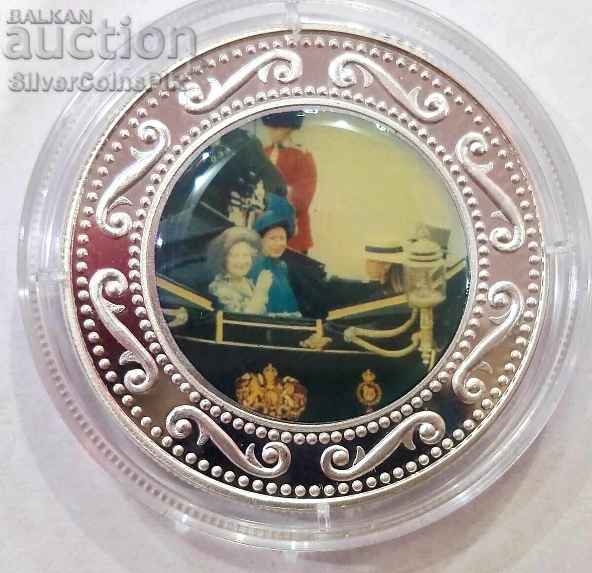 Сребро 1$ Животът на Кралицата Майка 2002 Сомалия Сребро 1$ Животът на Кралицата Майка 2002 Сомалия