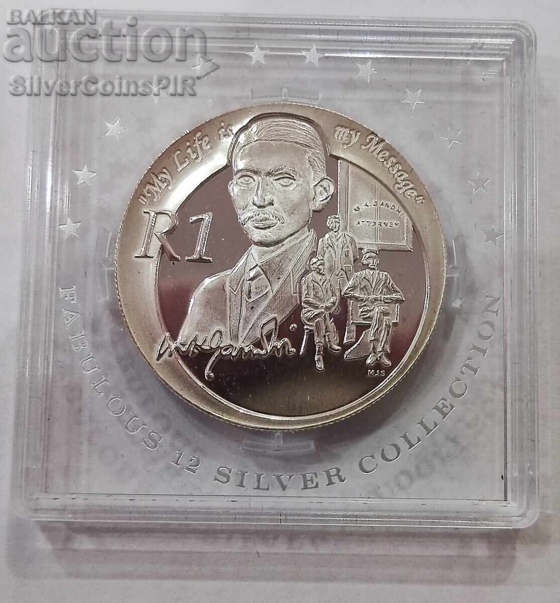 Ασήμι 1 Ραντ Μαχάτμα Γκάντι 2008 Νότια Αφρική Ασήμι 1 Ραντ Μαχάτμα Γκάντι 2008 Νότια Αφρική