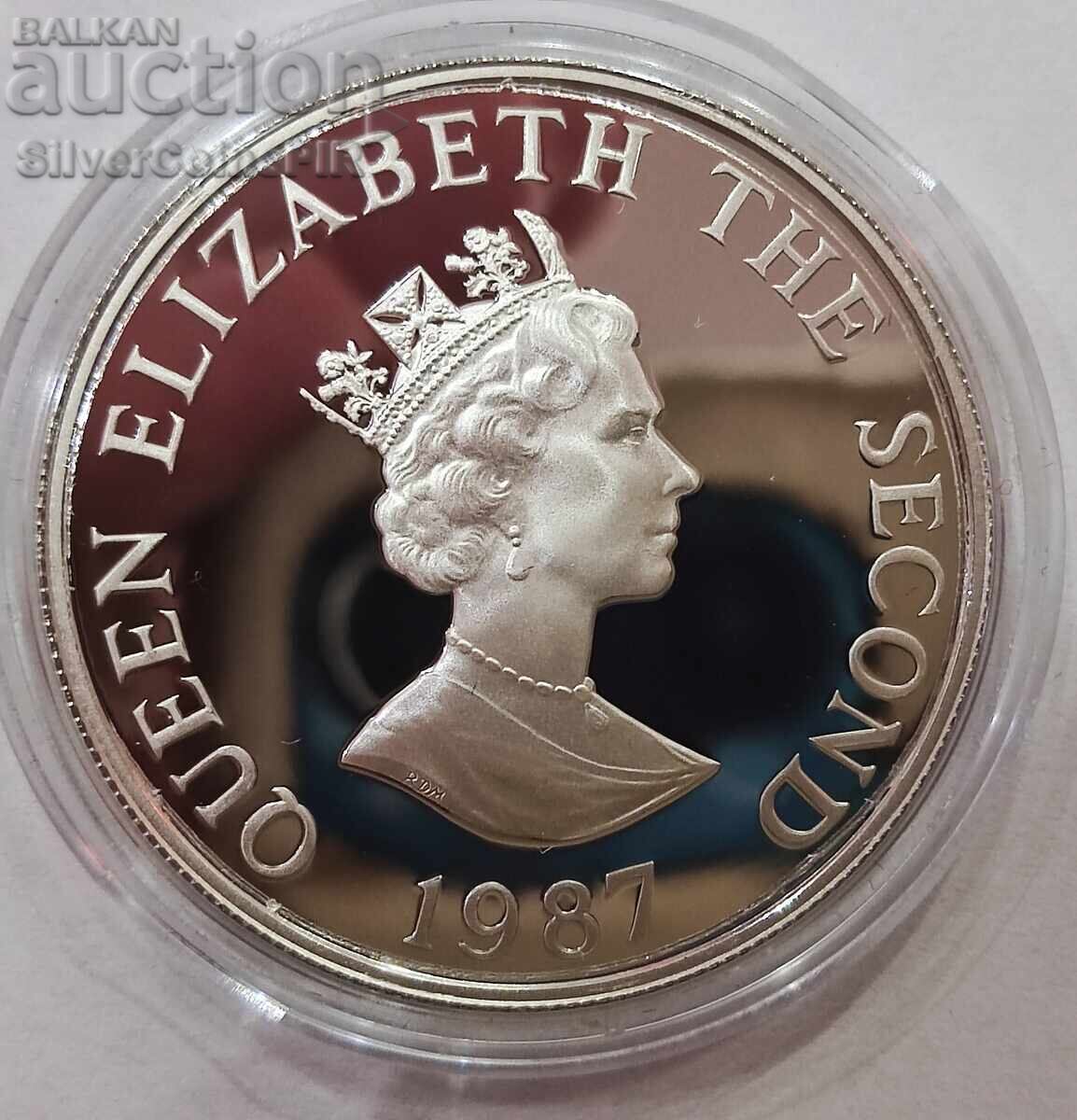 Auction Silver 2 Pounds Pigeons 1987 Jersey Endangered Animals Auction Silver 2 Pounds Pigeons 1987 Jersey Endangered Animals