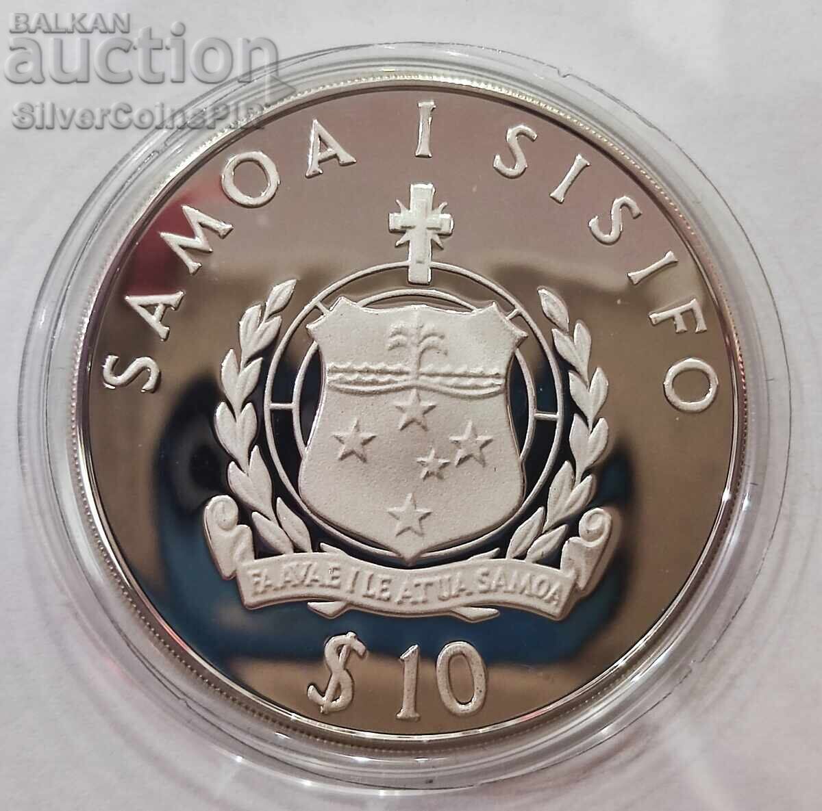 Auction Silver 10 Tala Bird 1986 Samoa Endangered Animals Auction Silver 10 Tala Bird 1986 Samoa Endangered Animals