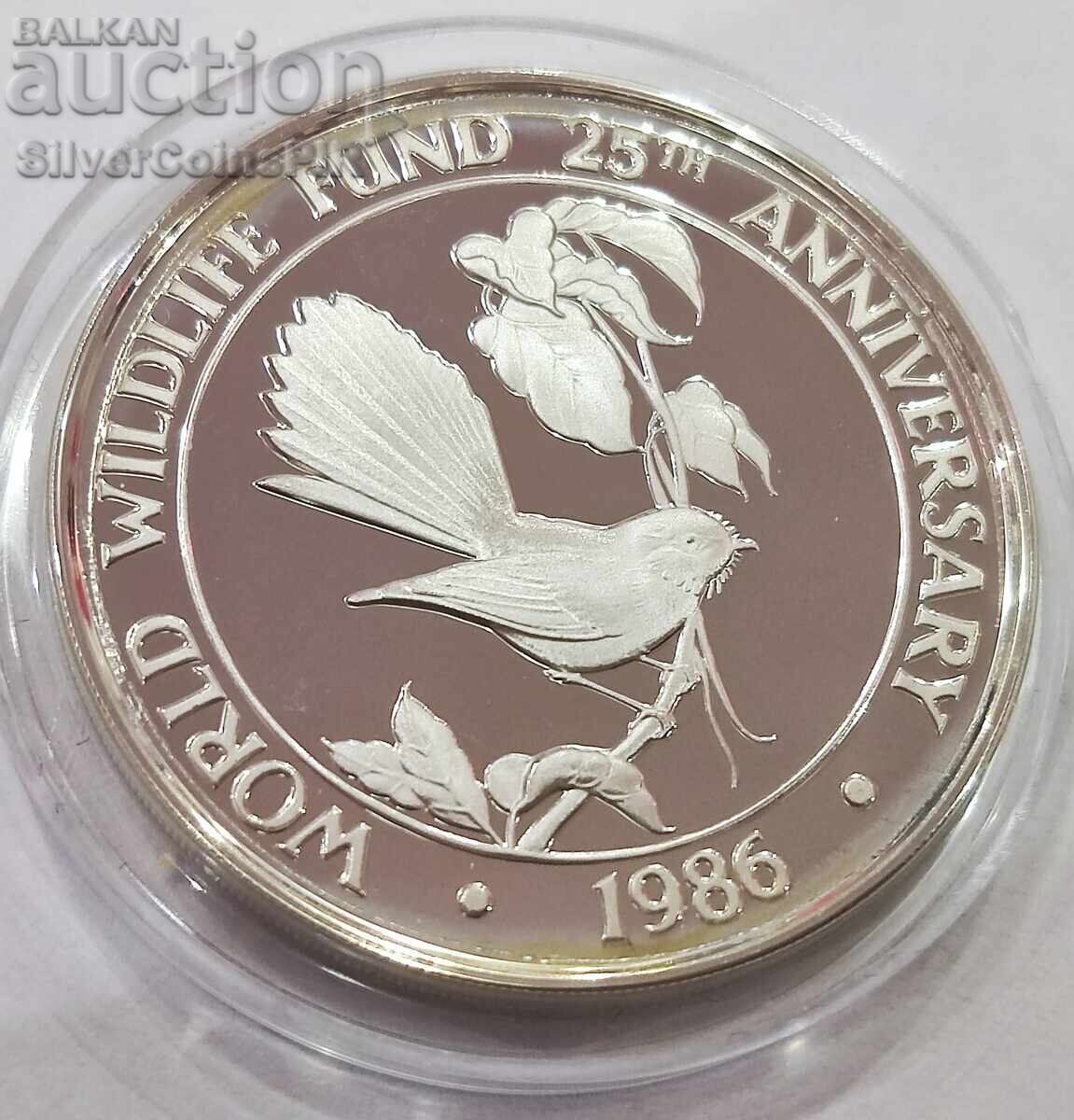 Delivery of Silver 10 Tala Bird 1986 Samoa Endangered Animals Delivery of Silver 10 Tala Bird 1986 Samoa Endangered Animals