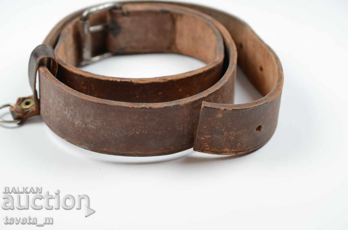 Auction Military Leather Belt Auction Military Leather Belt