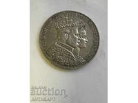 Silver Coin Thaler Coronation Wilhelm Prussia Germany 1861