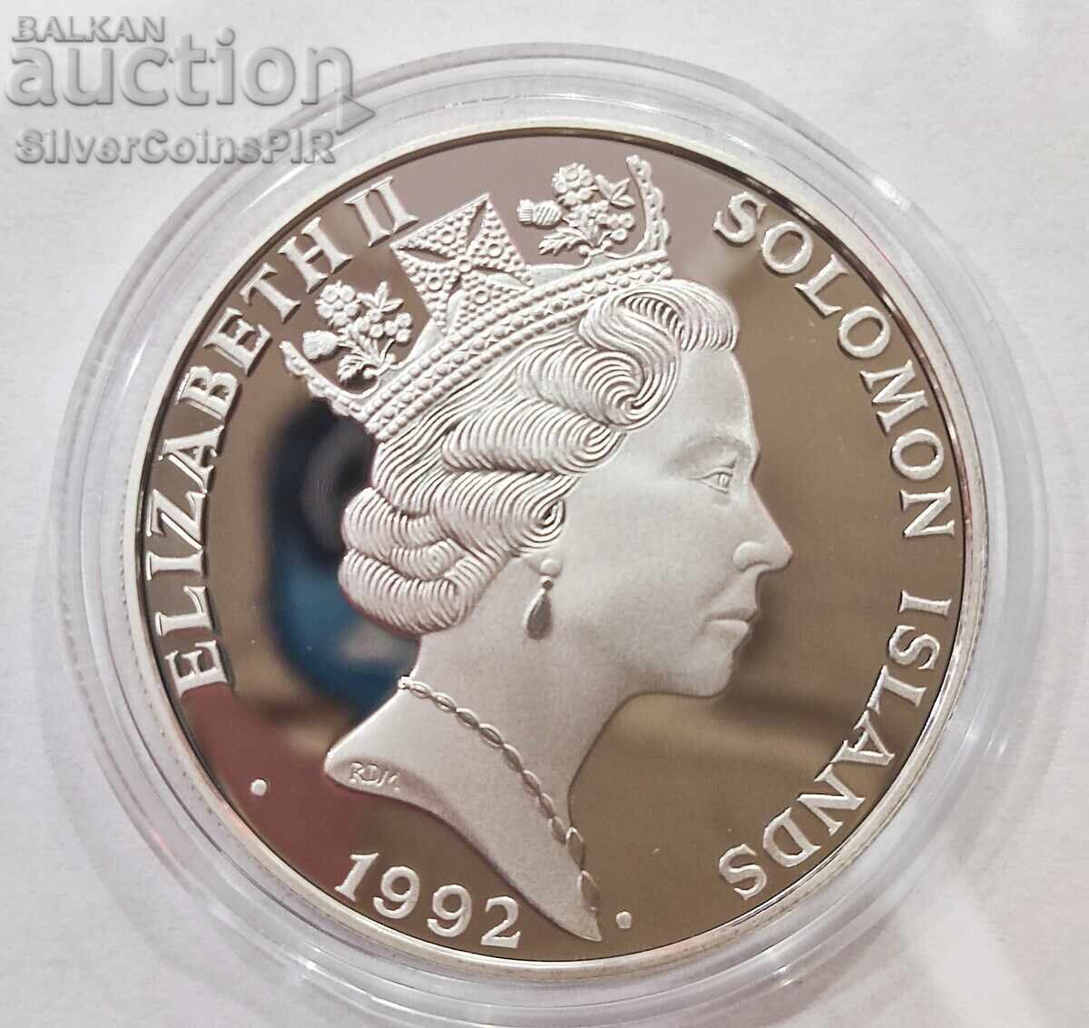 Silver 10$ First Lunokhod 1992 Solomon Islands with price 93.00 BGN | € 47.55 Silver 10$ First Lunokhod 1992 Solomon Islands with price 93.00 BGN | € 47.55