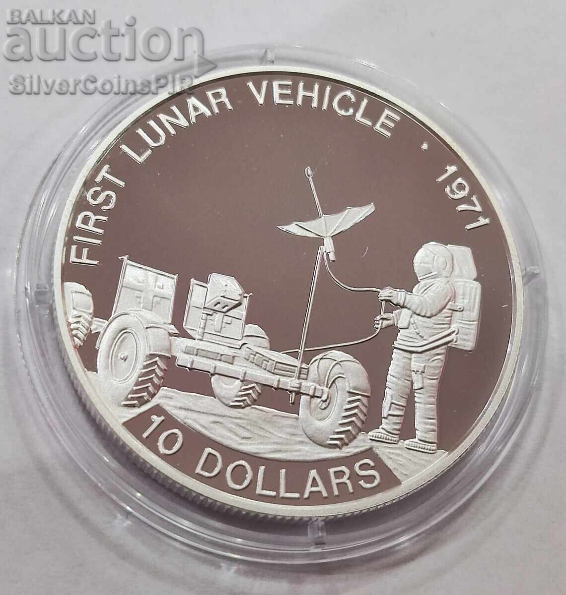 Auction Silver 10$ First Lunokhod 1992 Solomon Islands Auction Silver 10$ First Lunokhod 1992 Solomon Islands