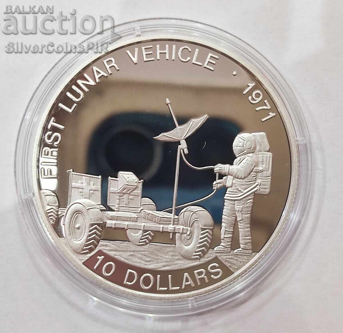 Silver 10$ First Lunokhod 1992 Solomon Islands Silver 10$ First Lunokhod 1992 Solomon Islands