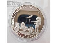 Silver 10$ First Lunokhod 1992 Solomon Islands