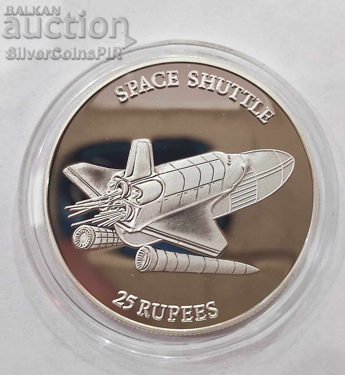 Silver 25 Rupees Sailboat 1993 Seychelles Silver 25 Rupees Sailboat 1993 Seychelles