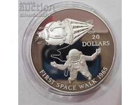 Silver $20 First Space Walk 1993 Kiribati