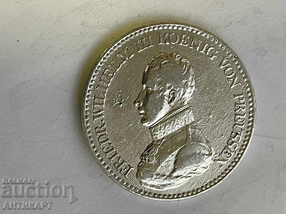 Παράδοση Ασημένιο νόμισμα Τάλερο Φρειδερίκος Γουλιέλμος Πρωσία Γερμανία 1818