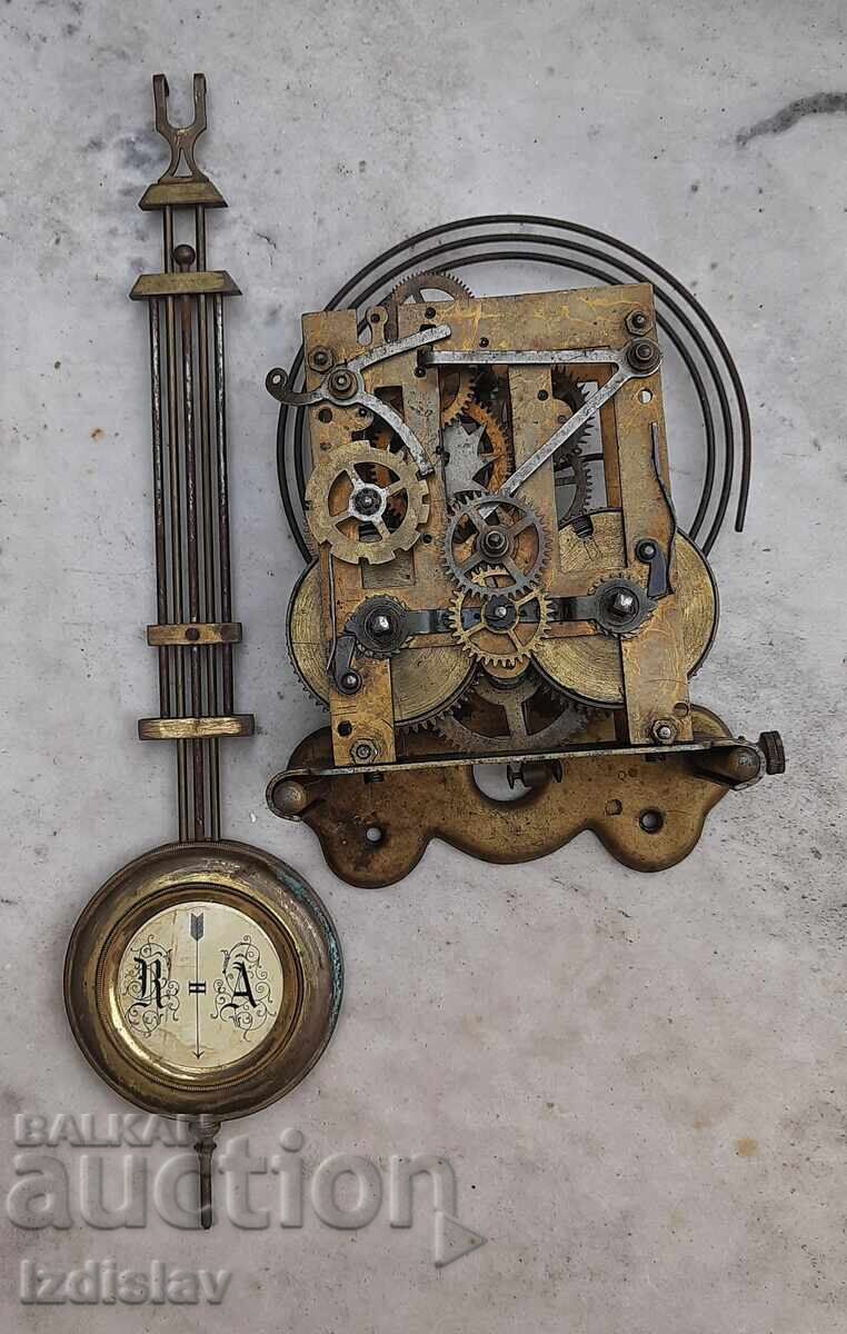 Mecanism și pendul pentru ceas de perete Mecanism și pendul pentru ceas de perete