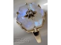 BEAUTIFUL GOLD-PLATED SILVER LADIES RING