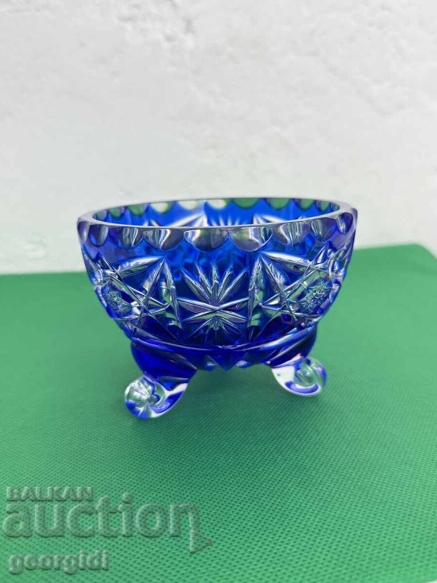 Bol de cristal "BOHEMIAN" / zaharniță. №7601 cu preț 55.00 BGN | € 28.12 Bol de cristal "BOHEMIAN" / zaharniță. №7601 cu preț 55.00 BGN | € 28.12