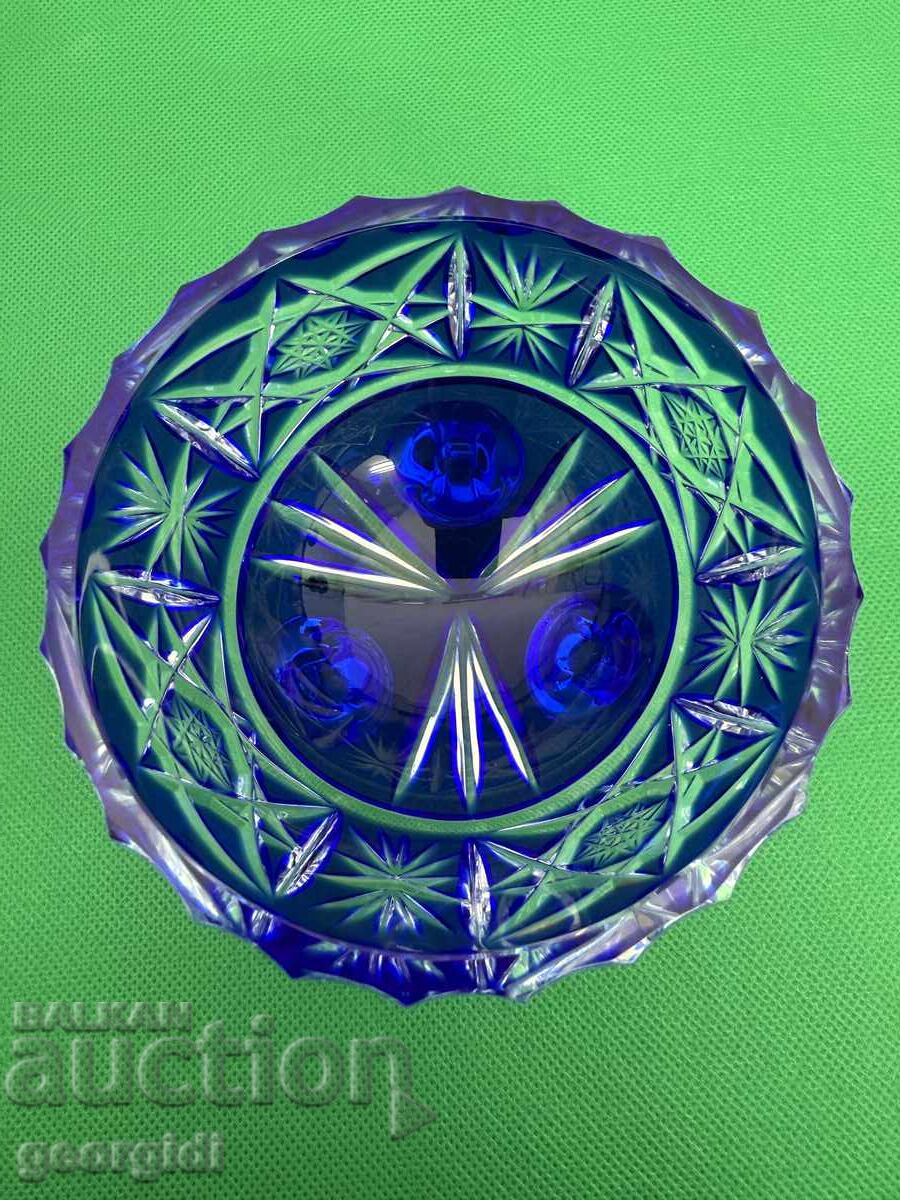 Livrarea Bol de cristal "BOHEMIAN" / zaharniță. №7601 Livrarea Bol de cristal "BOHEMIAN" / zaharniță. №7601