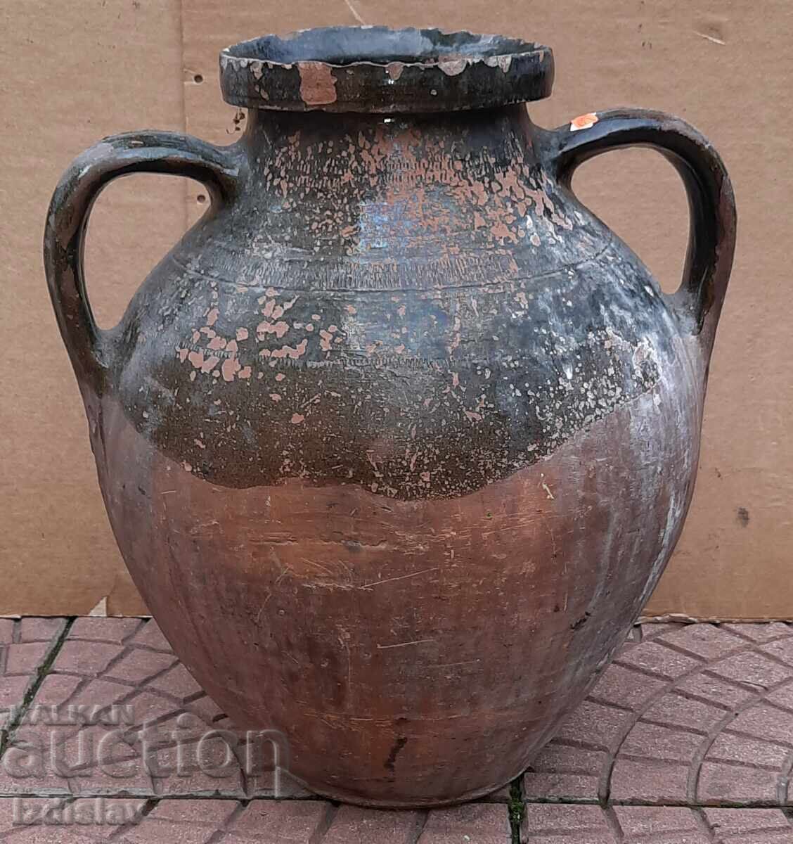 Large ethnographic glazed jug, mid-19th century with price € 55.00 | 107.57 BGN