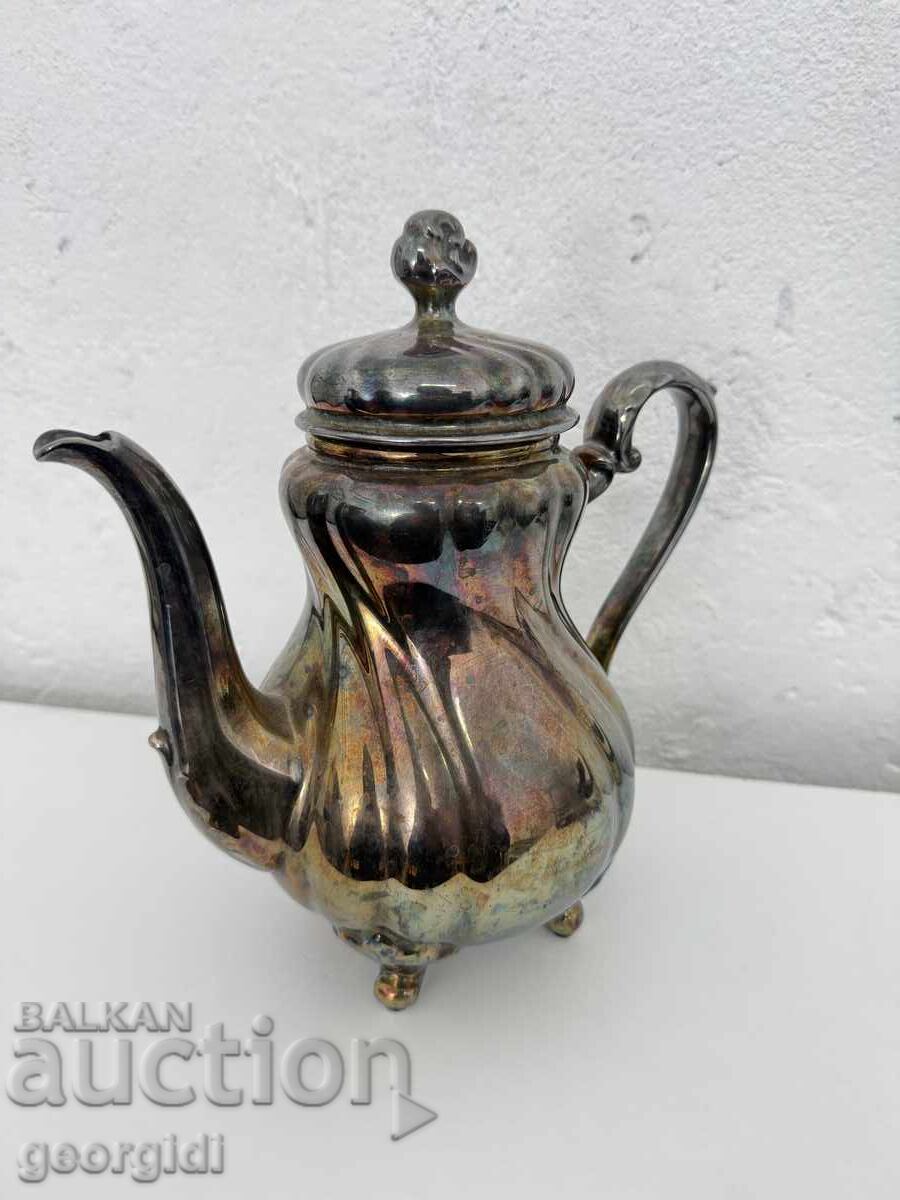 Πορσελάνινη τσαγιέρα με ασημένιο φύλλο - Carl Magnus Hutschen με τιμή 165.00 BGN | € 84.36