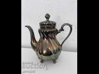 Πορσελάνινη τσαγιέρα με ασημένιο φύλλο - Carl Magnus Hutschen