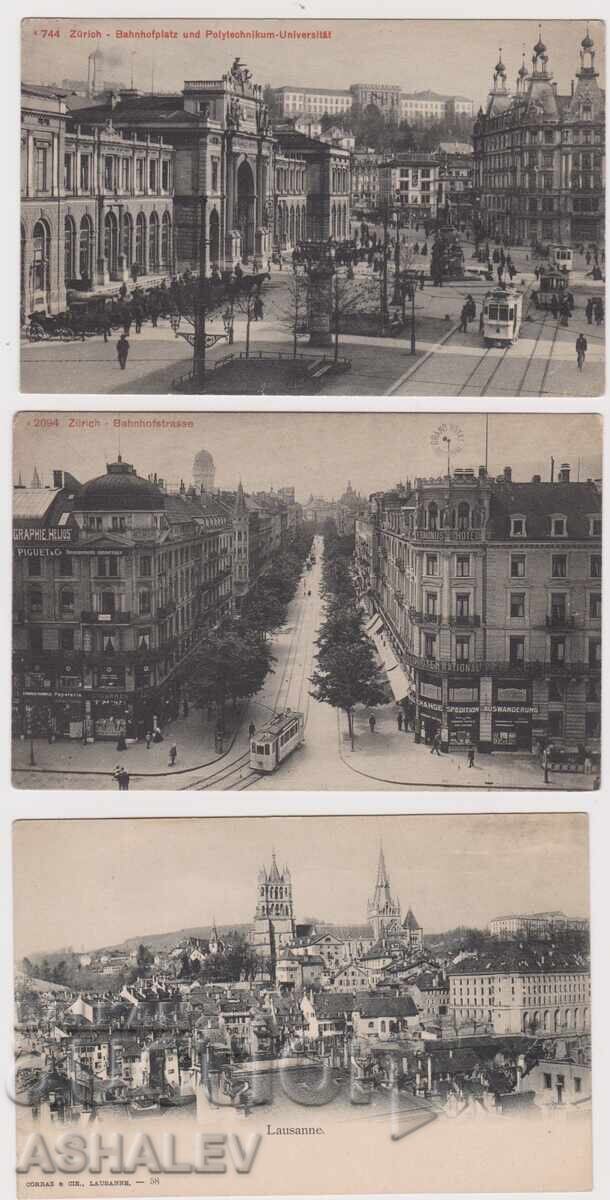 Switzerland Lausanne, Zurich clean 5 pcs