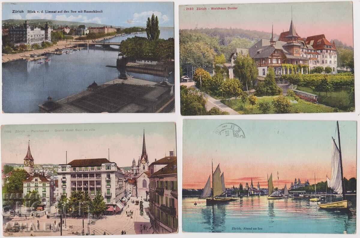 Ελβετία Ζυρίχη 1910-20 ταχυδρομημένη με τιμή 16.00 BGN | € 8.18 Ελβετία Ζυρίχη 1910-20 ταχυδρομημένη με τιμή 16.00 BGN | € 8.18