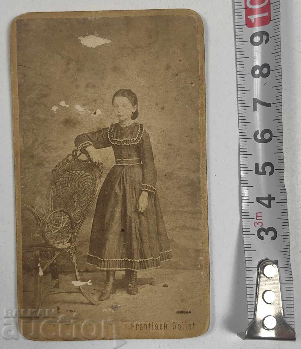 1872 ΚΟΡΙΤΣΙ ΠΑΙΔΙ ΠΑΛΙΑ ΠΑΙΔΙΚΗ ΦΩΤΟΓΡΑΦΙΑ ΚΑΡΤΟΝΙ - 5