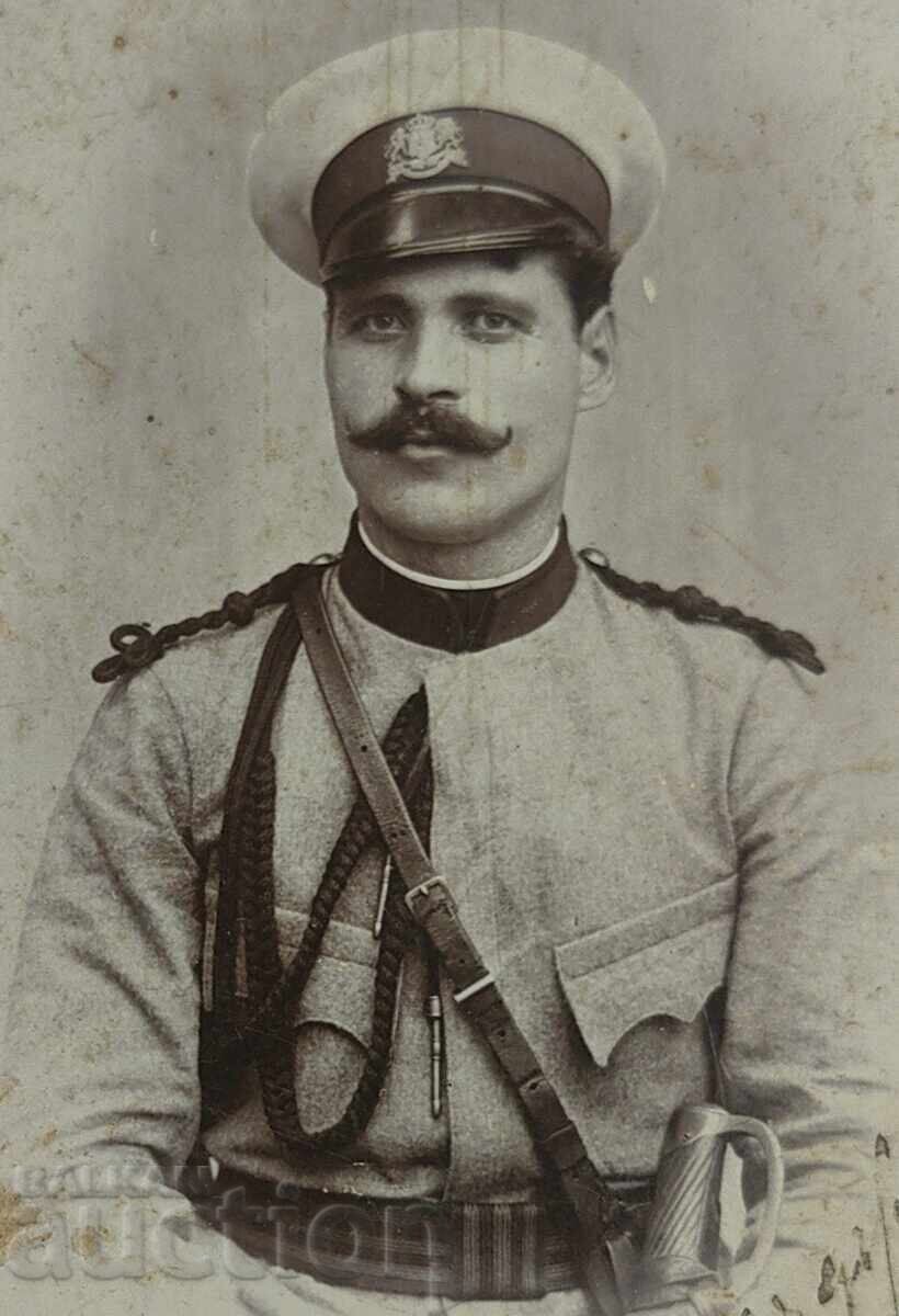 Licitație Sabie militară din 1902, cu inscripție, fotografie militară pe carton Licitație Sabie militară din 1902, cu inscripție, fotografie militară pe carton