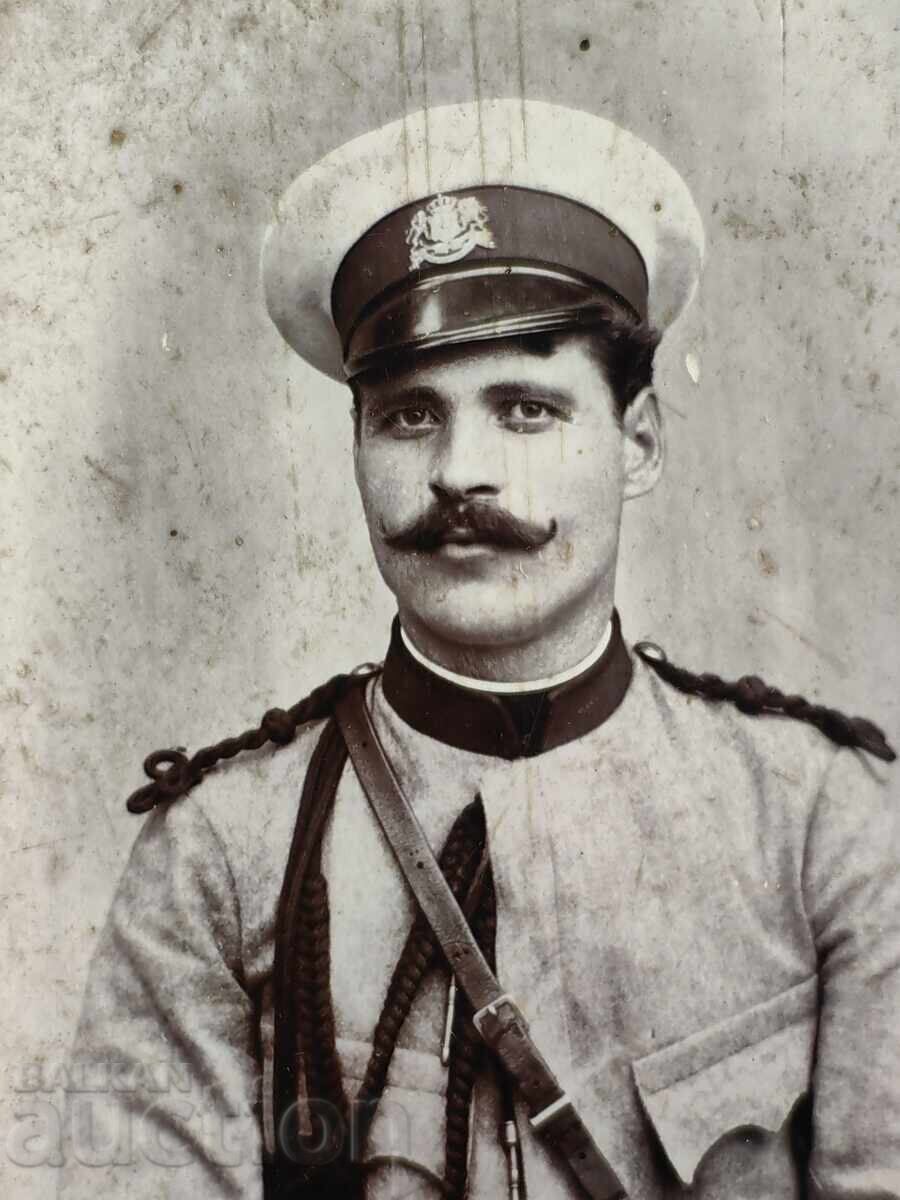 Livrarea Sabie militară din 1902, cu inscripție, fotografie militară pe carton Livrarea Sabie militară din 1902, cu inscripție, fotografie militară pe carton