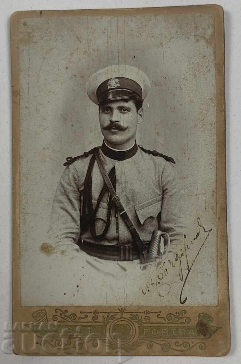 Sabie militară din 1902, cu inscripție, fotografie militară pe carton - 7 Sabie militară din 1902, cu inscripție, fotografie militară pe carton - 7
