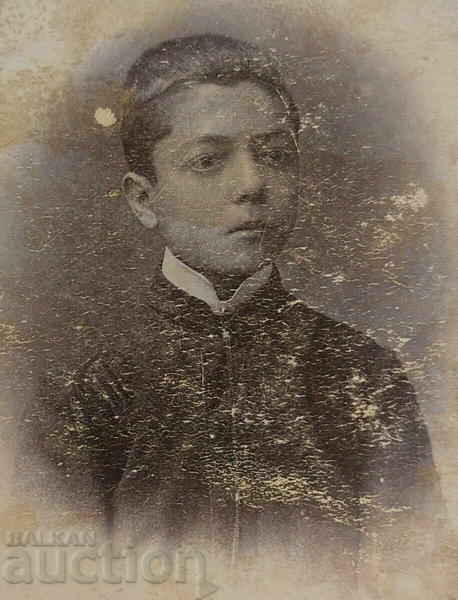 1904 MARKOV CHERKEZOV BOY INSCRIBED OLD PHOTO CARD with price 15.00 BGN | € 7.67