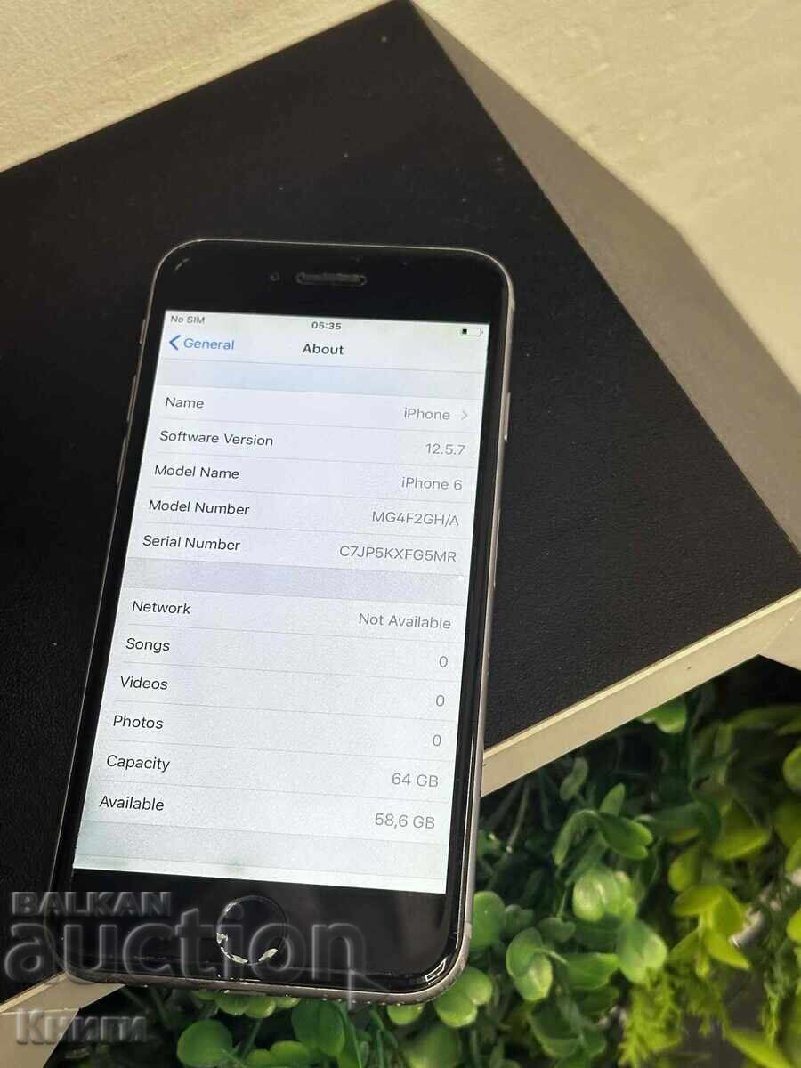 Telefon iPhone 6 cu preț 70.00 BGN | € 35.79 Telefon iPhone 6 cu preț 70.00 BGN | € 35.79